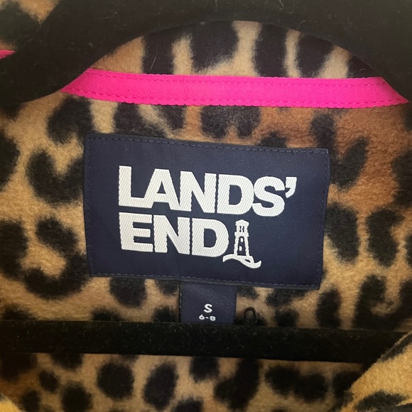 Land’s End Fleece Funnel Neck Pullover Small - Picture 3 of 4